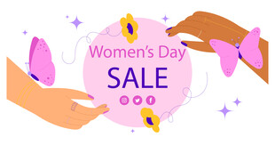 妇女节促销活动宣传图