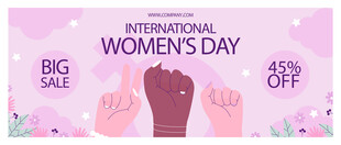 妇女节大促海报