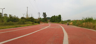 红色公路风景