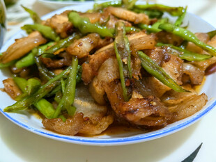 青椒炒五花肉