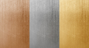 三色金属质感板材展示