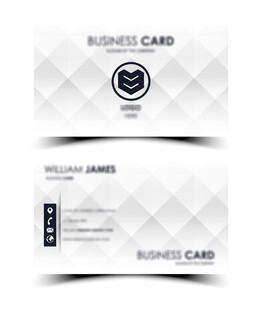 简约几何风格商务名片设计