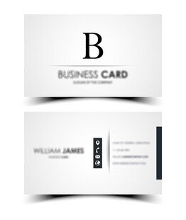 简约现代商务名片设计