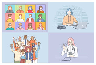 多样职业场景与人物风采