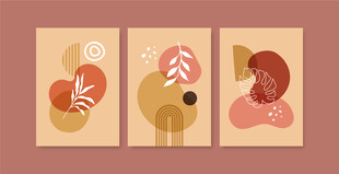 抽象几何动物装饰画