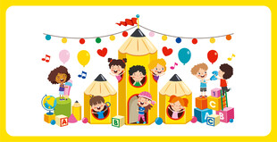 儿童城堡主题生日派对布置