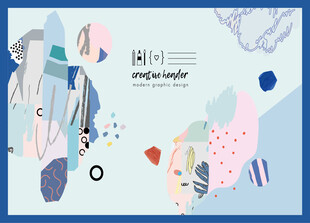 梦幻几何图案背景设计