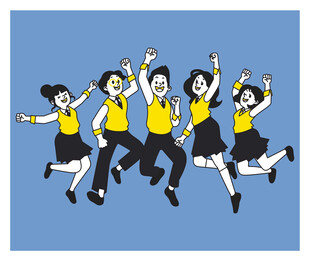 青春活力的舞蹈少年