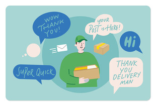 快递员与多样沟通信息