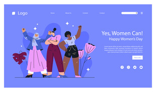 时尚女性服装网页展示