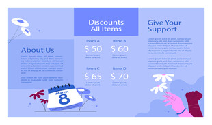 时尚服饰促销广告页面