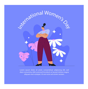 国际妇女节插画