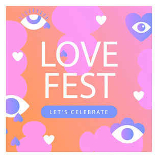 爱之庆典活动海报