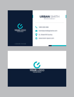 简约商务名片设计示例