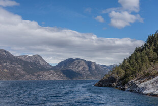 峡湾山水美景