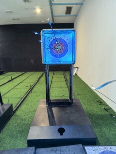 室内射箭靶架及场地展示