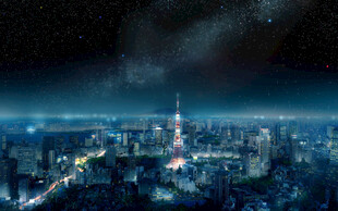 璀璨都市夜景俯瞰图