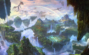 奇幻山水间的壮丽自然景观