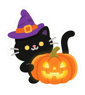 黑猫女巫与南瓜