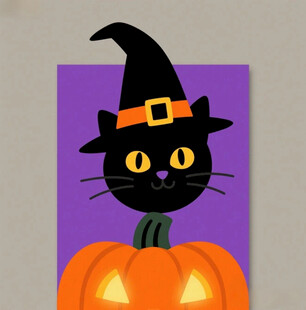 黑猫女巫与南瓜