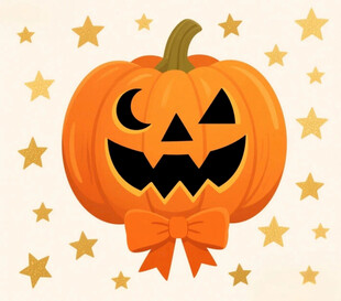 可爱南瓜万圣节装饰元素