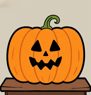 万圣节南瓜灯插画