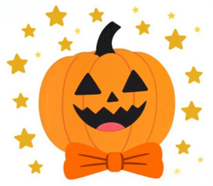 可爱南瓜万圣节装饰元素