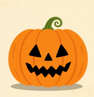 万圣节南瓜头插画