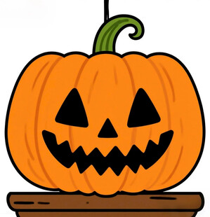 万圣节南瓜灯插画