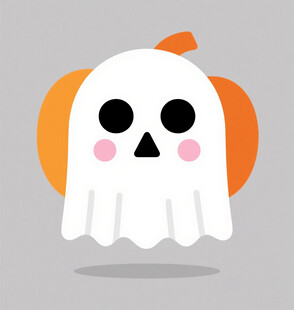可爱幽灵南瓜头形象