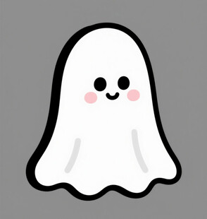 可爱卡通幽灵形象