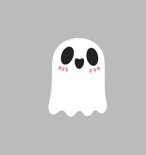 可爱卡通幽灵形象