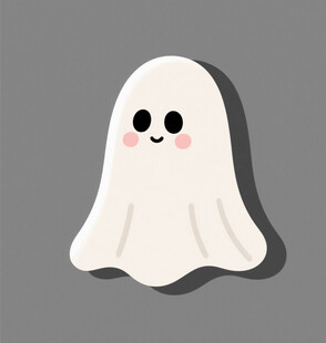 可爱幽灵卡通形象