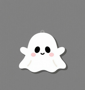 可爱幽灵贴纸