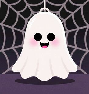可爱幽灵卡通形象