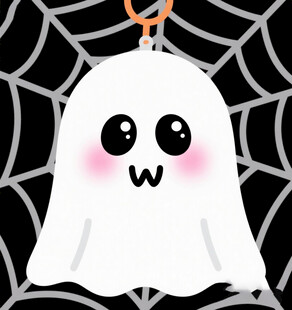 可爱幽灵万圣节挂饰