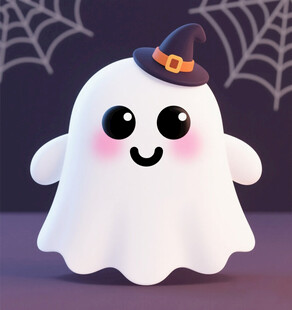 可爱幽灵玩偶