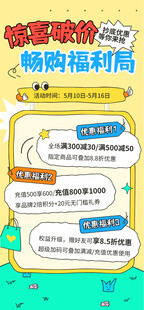 购物福利海报