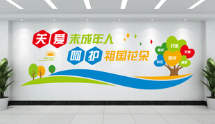 关爱未成年人文化墙