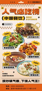 特色美食展示海报