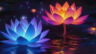 梦幻水晶悬浮于神秘旋涡中