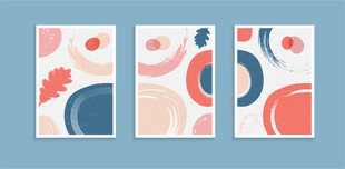 抽象几何装饰画图案设计