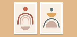 简约几何抽象装饰画