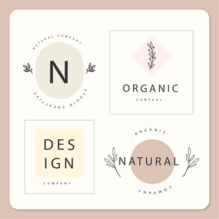 简约自然风设计元素集合