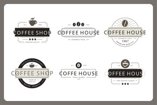咖啡屋标志设计集合