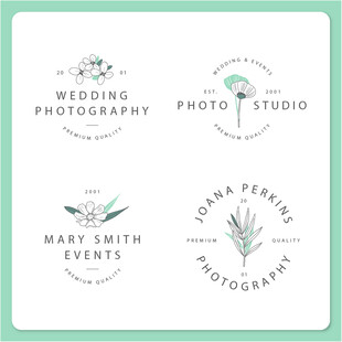 简约风摄影工作室标志集