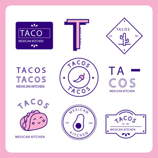 墨西哥玉米卷相关标志设计