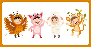 儿童动物主题趣味表演服