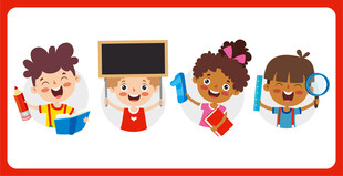 欢乐儿童学习场景