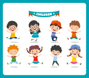 儿童欢乐运动场景